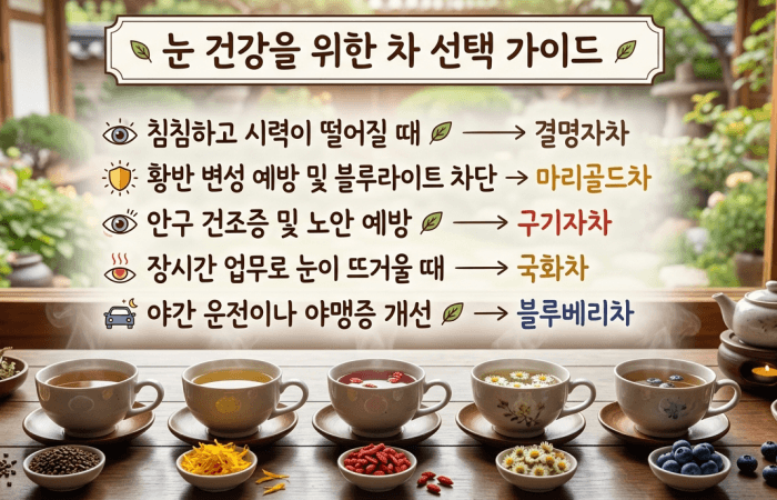 눈 건강에 좋은 차