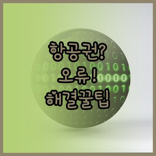 아에로멕시코 온라인체크인 오류 해결과..