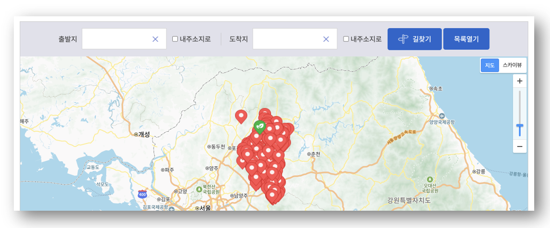 숲나들e 자연휴양림 인천/경기 강씨봉 예약하기