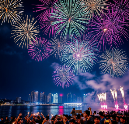 여의도불꽃축제그림