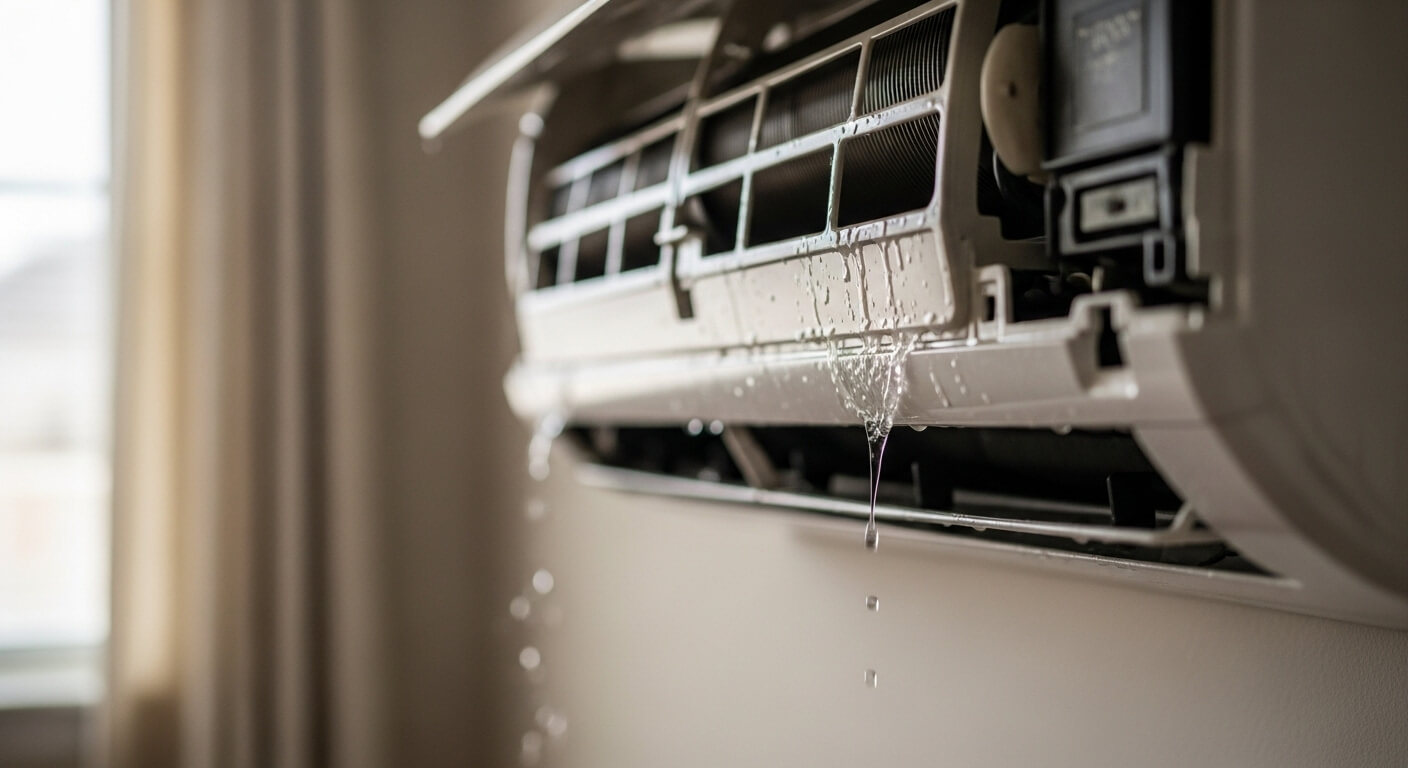 에어컨에서 물이 떨어질 때