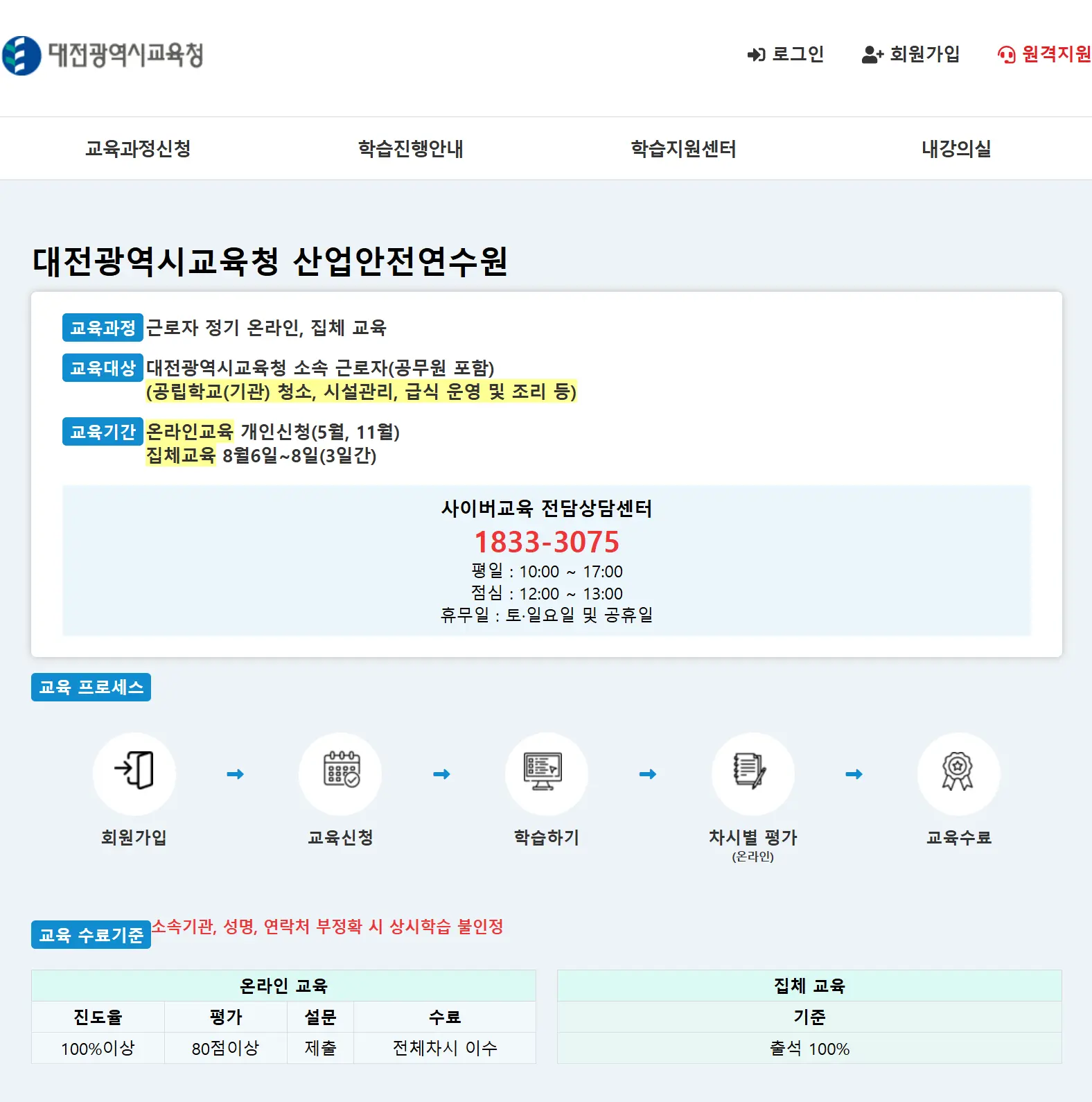대전광역시교육청-산업안전연수원