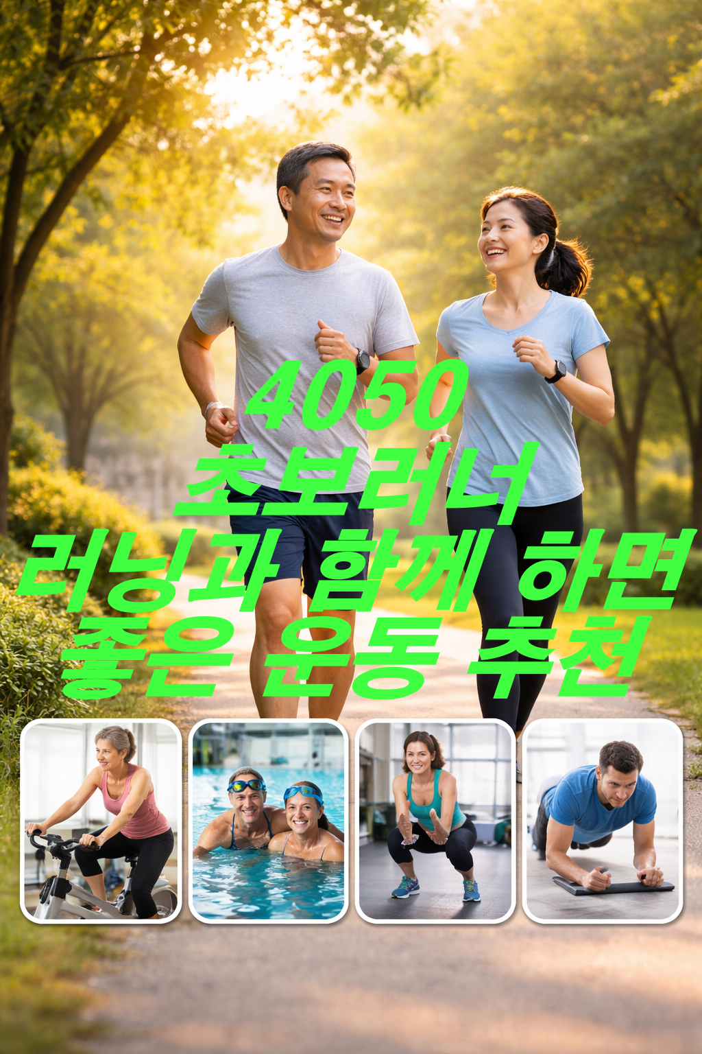 40~50대 초보 러너 러닝과 함께 하면 좋은 운동 추천