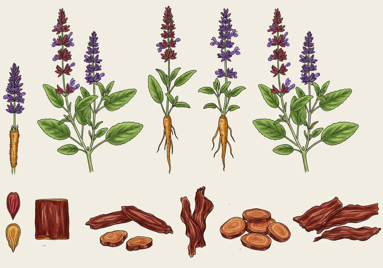 단삼 효능과 복용법 심혈관 건강을 위한 한약재