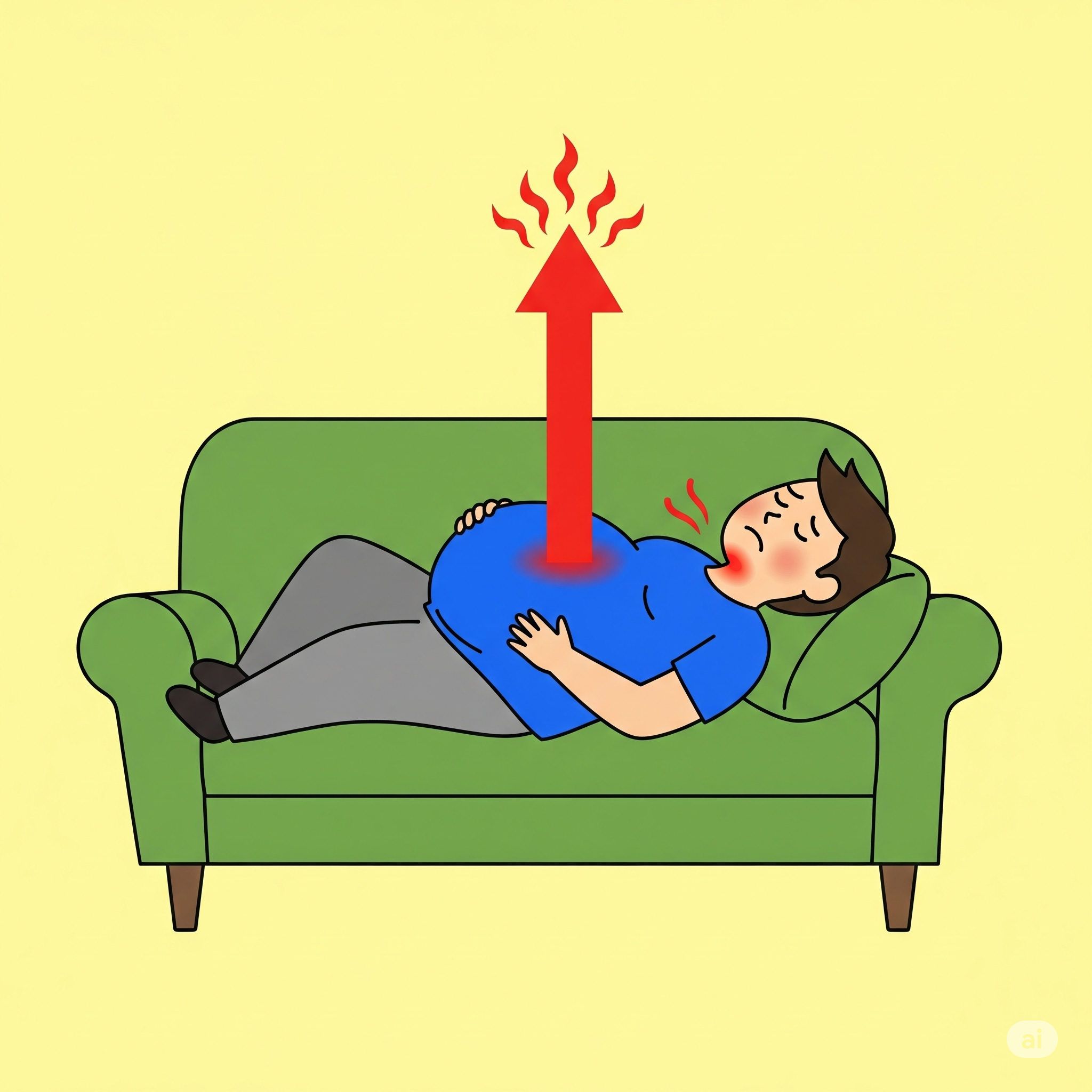 식사 후 바로 누우면 살찐다?