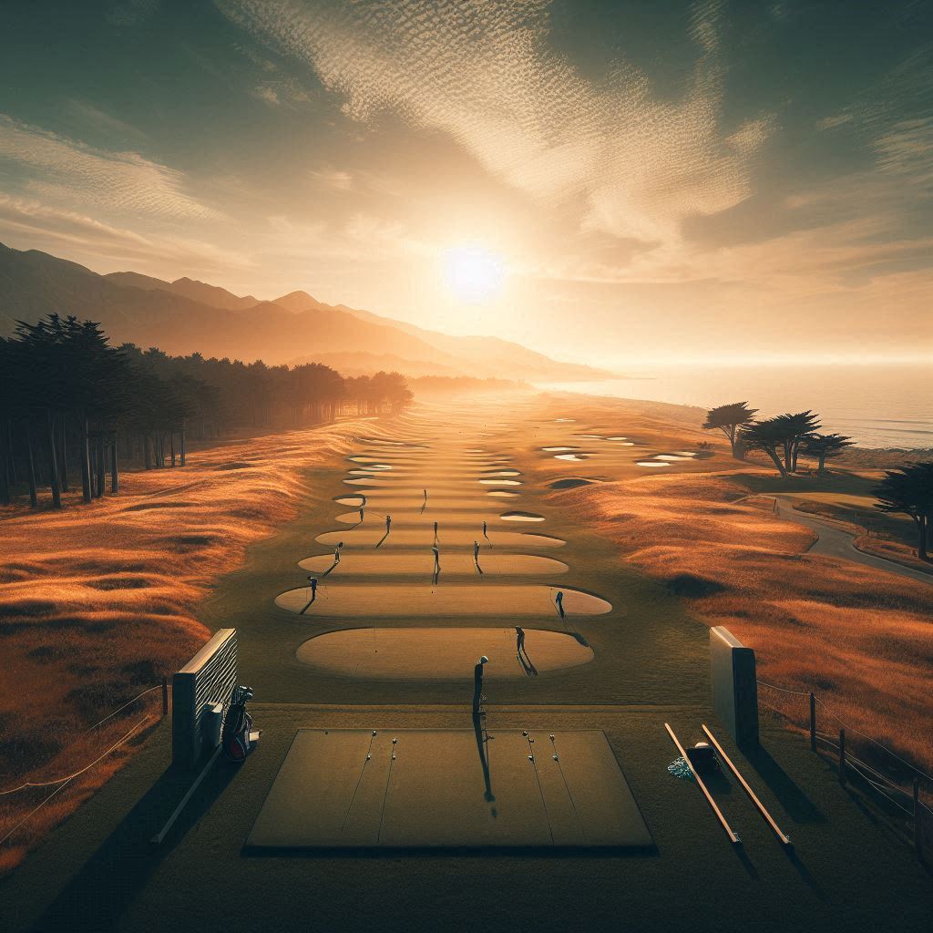 실외골프연습장 배경