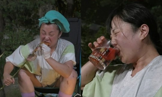 나혼자 산다 취하채 마시는 모습