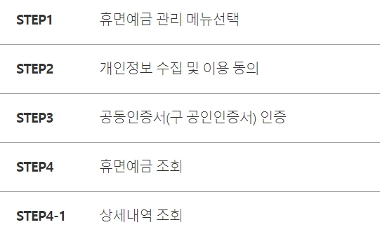 휴면환급금조회