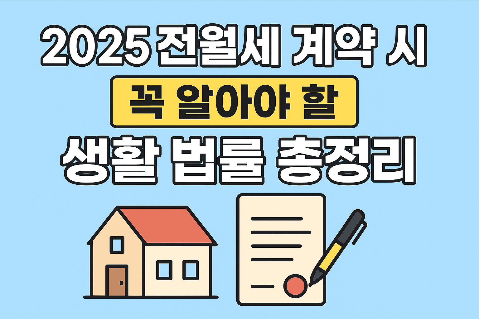 2025 전월세 계약 시 꼭 알아야 할 생활 법률 총정리