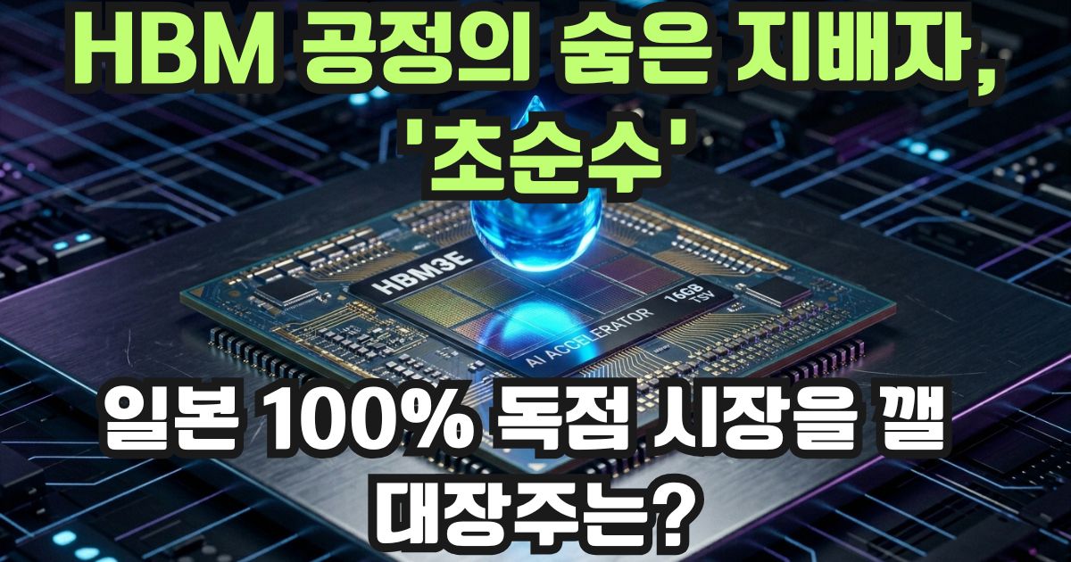 AI 반도체 HBM 미세공정의 핵심 소재 초순수 기술 분석