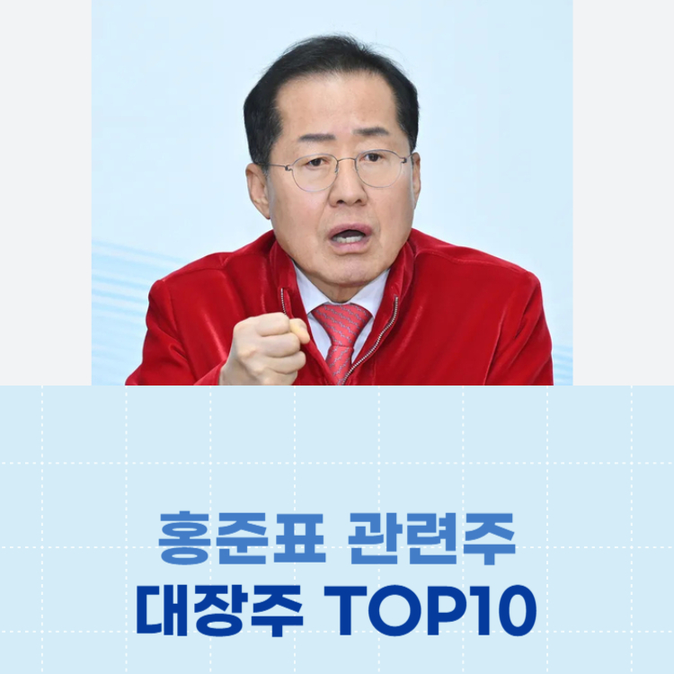 홍준표 관련주 대장주 테마주 주식 TOP10