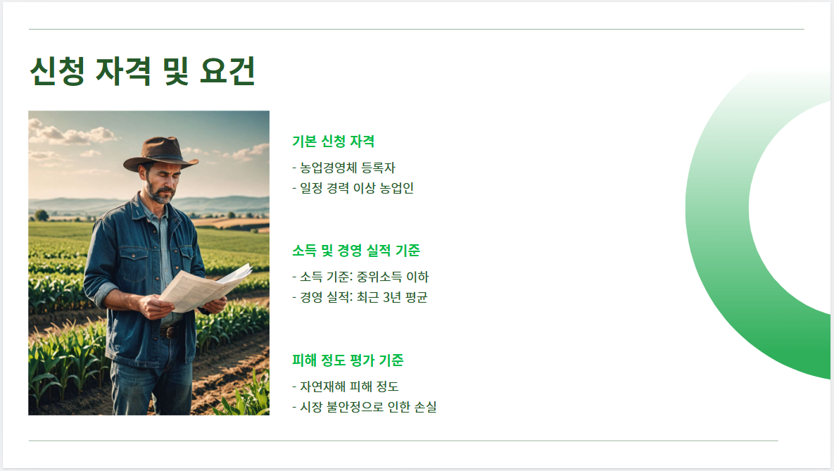 신청 자격 및 요건