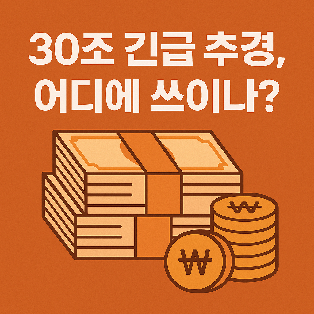 이재명 정부 30조 긴급 추경 어디에 쓰이나