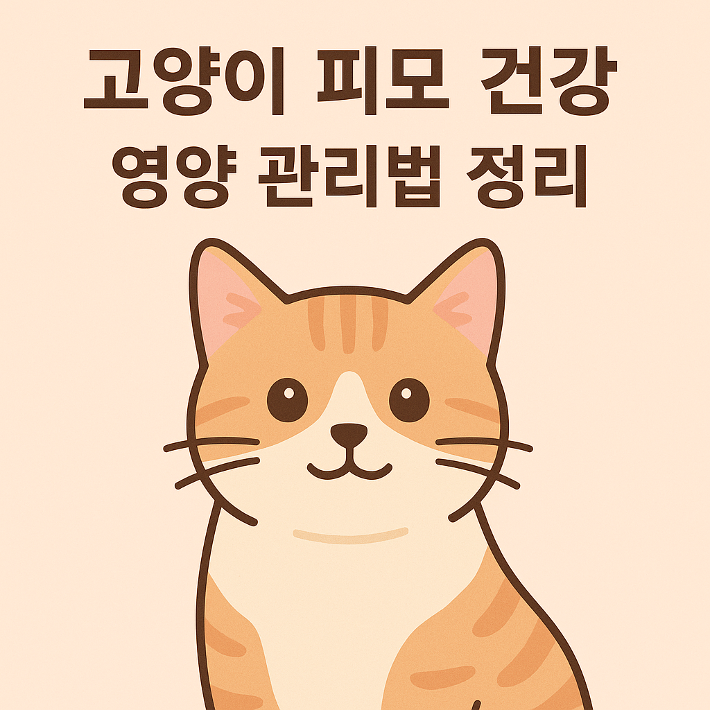 고양이 피모 건강 영양 관리법 (1)