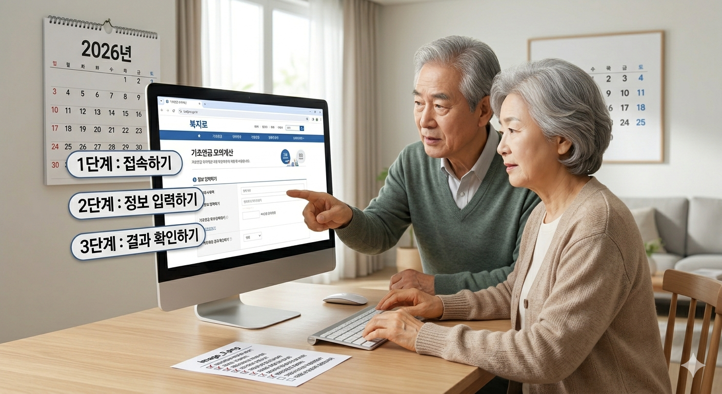 기초연금 모의계산 복지로