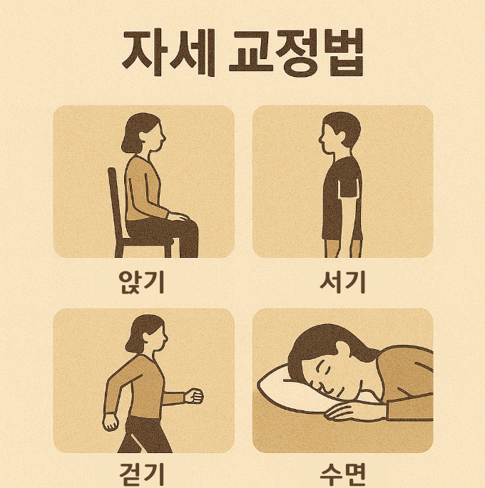 앉아있는 모습, 서있는 모습, 걷는 모습, 자는 모습 이미지