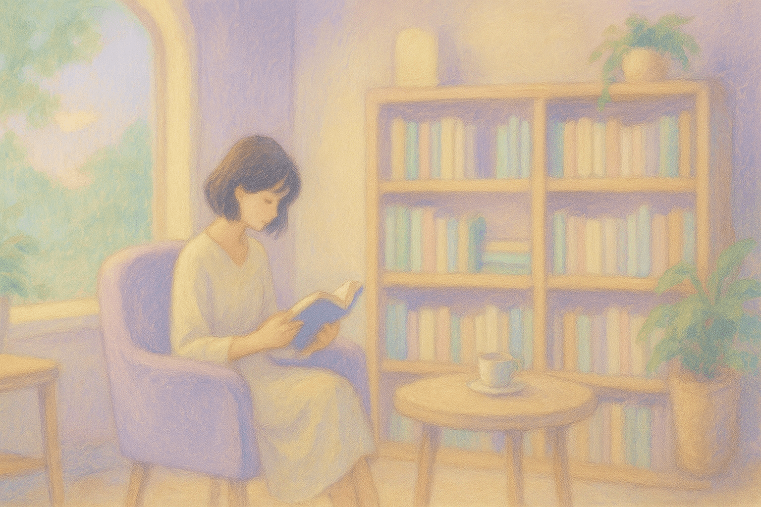 "고요한 휴식의 공간, 북카페에서의 나만의 시간"