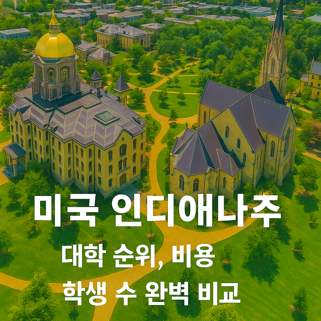 미국 대학 순위-인디애나주 대학 순위, 비용, 학생 수 완벽 비교 이미지