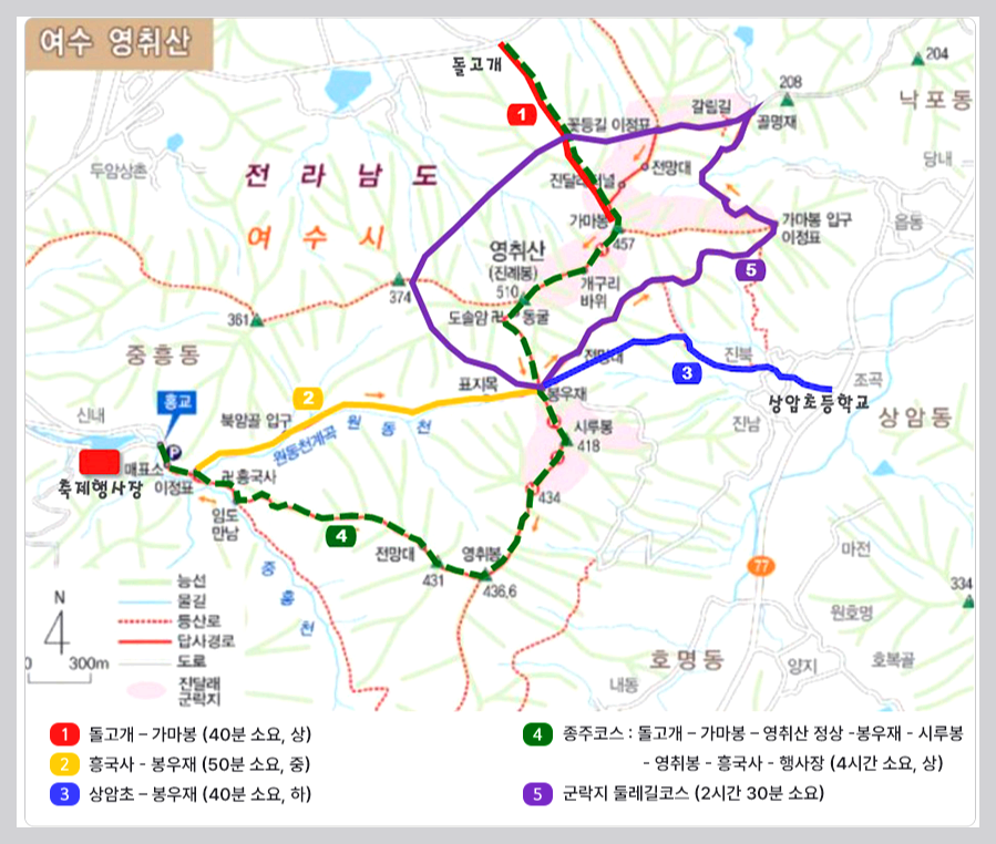 여수 영취산 진달래축제