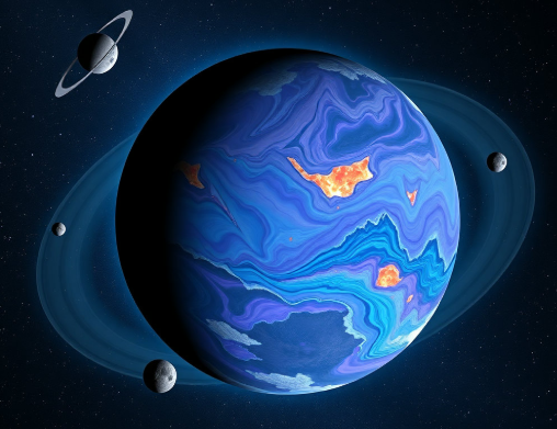 태양계 10번째 행성으로 추정되는 X행성의 이미지