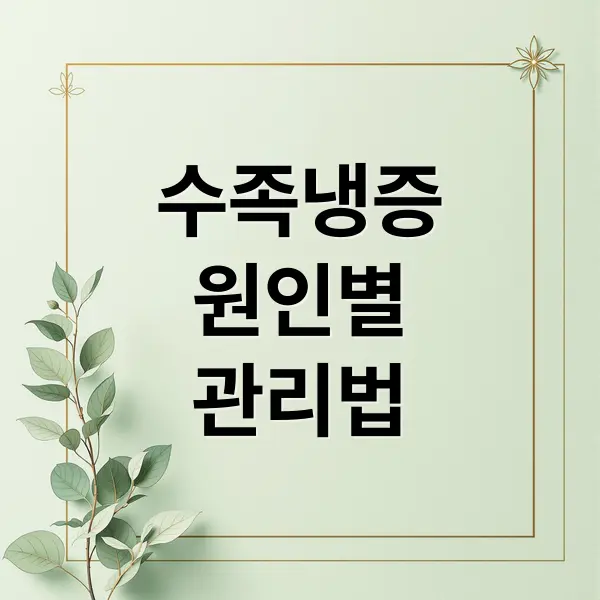 수족냉증 완벽 가이드 원인부터 치료까지