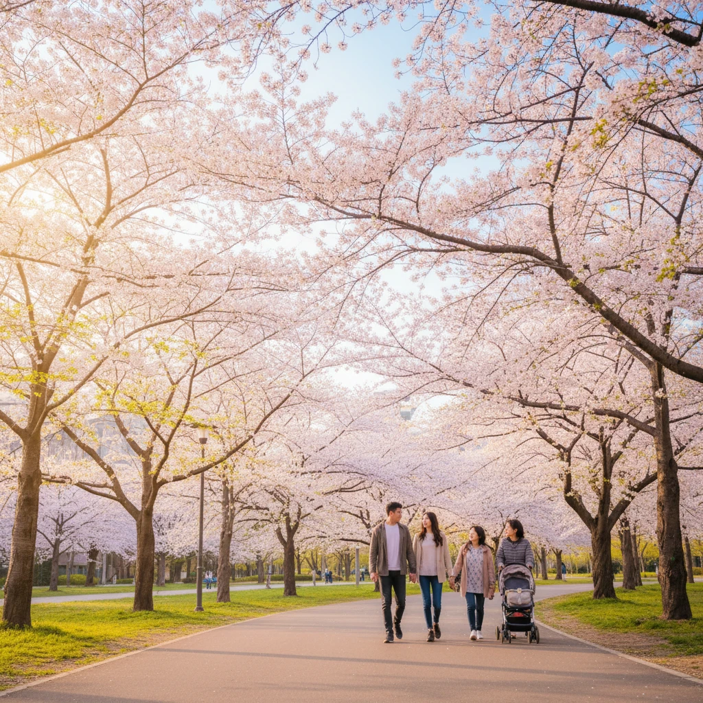 성남시 분당 지역별 벚꽃 개화 일정 ..