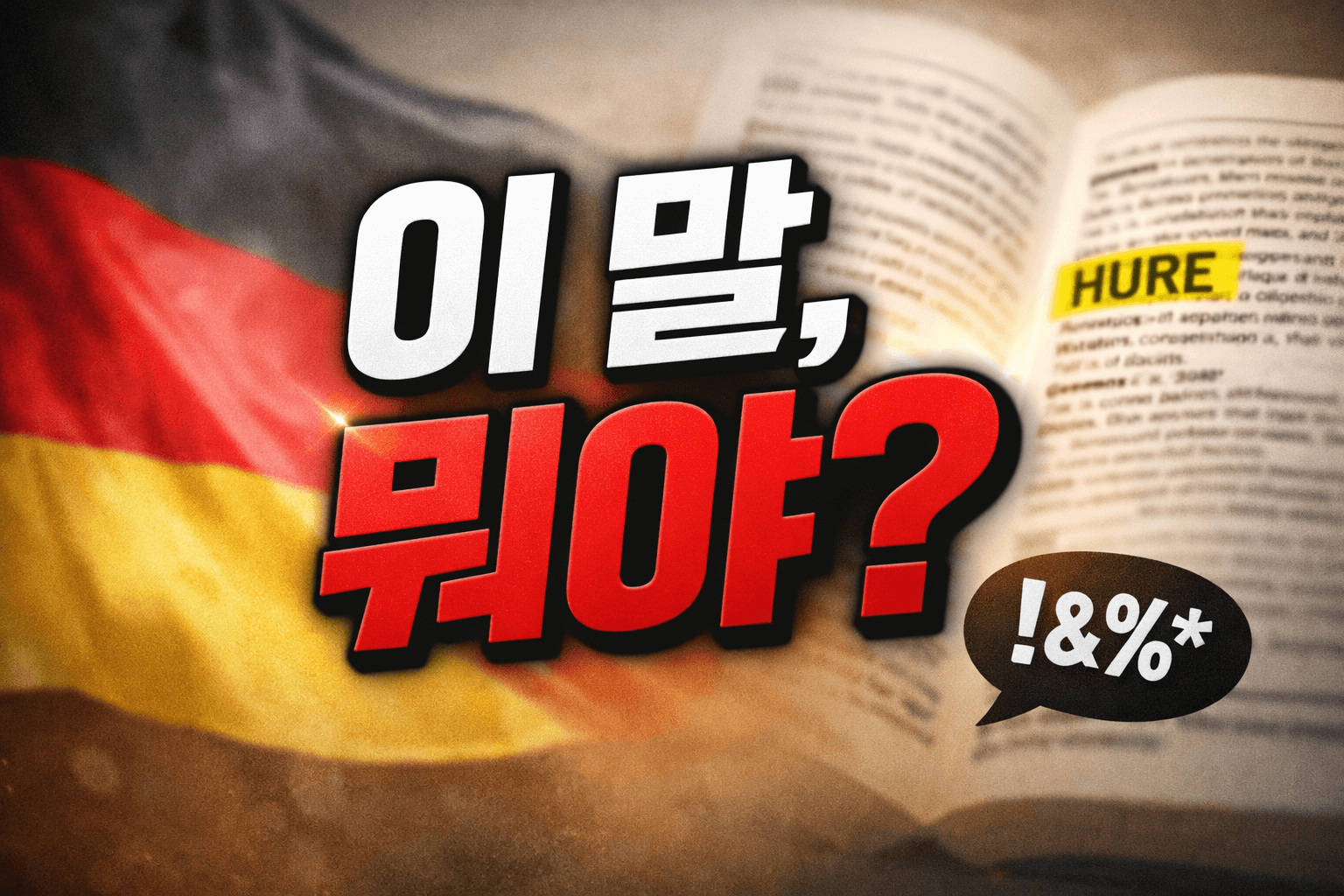 독일어 후레 뜻 정확히 정리｜러브미 드라마 대사, 욕한 걸까?
