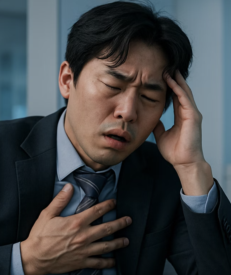 3. 가만히 있어도 숨이 차고 어지럽다