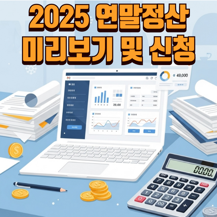 2025-연말정산-미리보기-예상환급액-신청하기