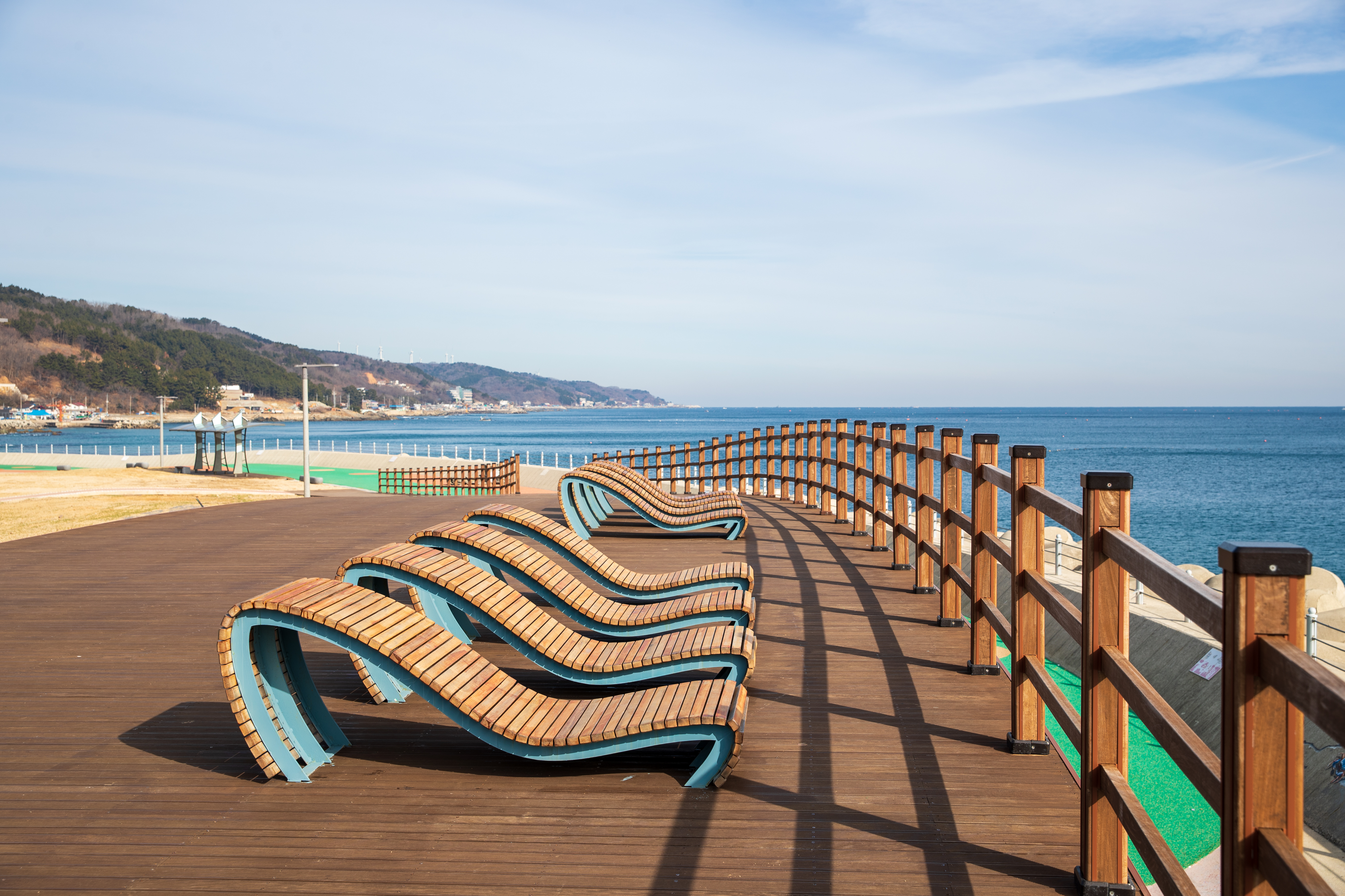 영덕 해파랑공원의 벤치