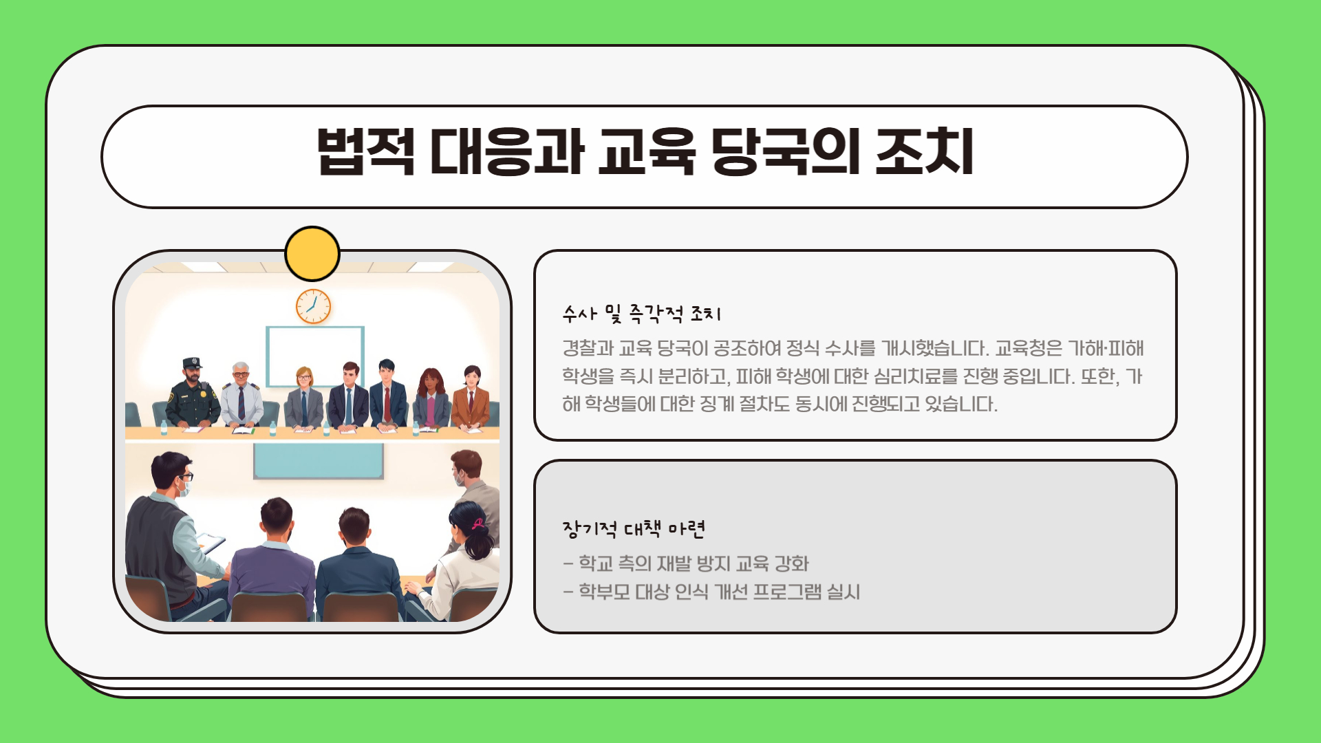 법적 대응과 교육 당국의 책임