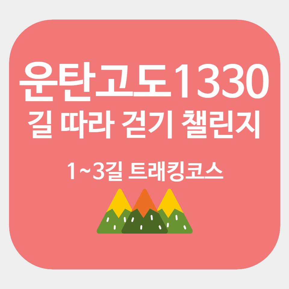 운탄고도 1330 길따라 걷기 챌린지