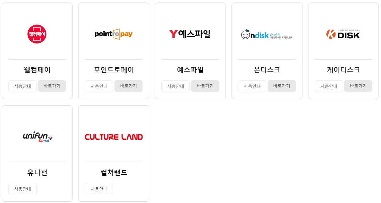 문화상품권 온라인 사용처