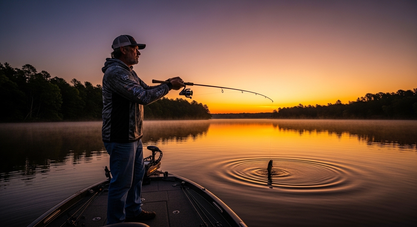 배스 낚시 사진