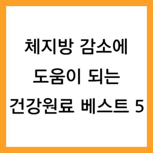 체지방 감소