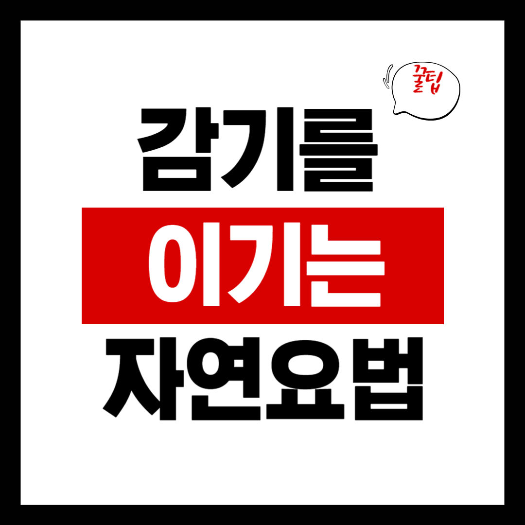 약 없이 감기를 이기는 5가지 자연 요법 (의학적 근거 포함)