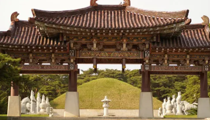 문자명왕의 왕릉으로 추정되는 동명왕릉