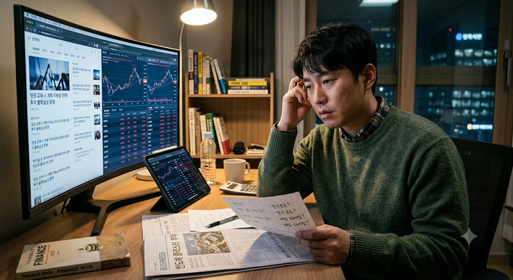 고민하는 투자자
