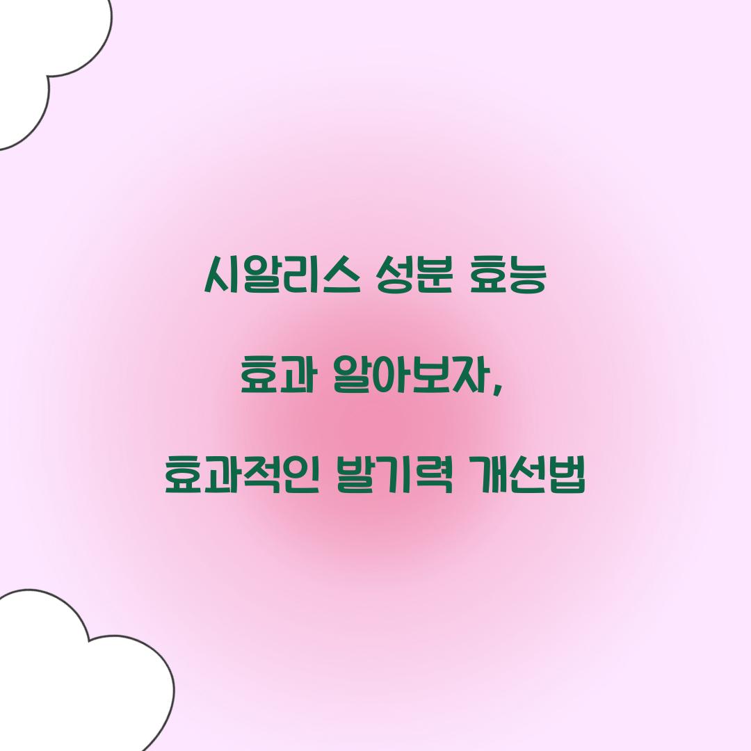 시알리스 성분 효능 효과