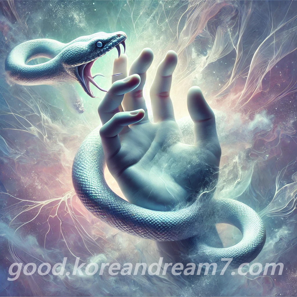 뱀에 손 물리는 꿈
