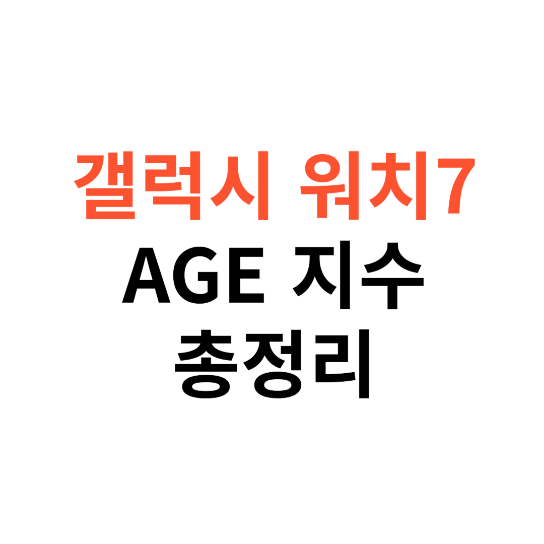 AGE 지수