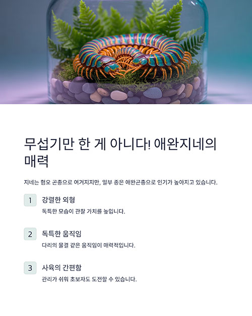애완지네 키우는 이유? 알고 보면 매력적인 곤충
