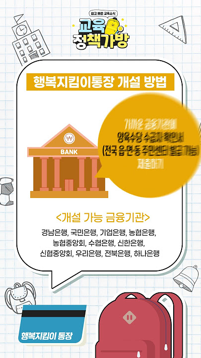 행복지킴이 통장 압류방지 안내ㅣ개설조건 및 구비서류