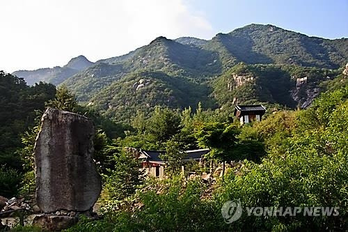 금수산 등산코스 지도