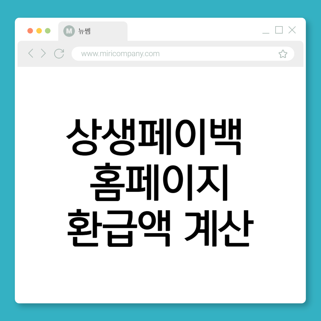상생페이백 예상금액