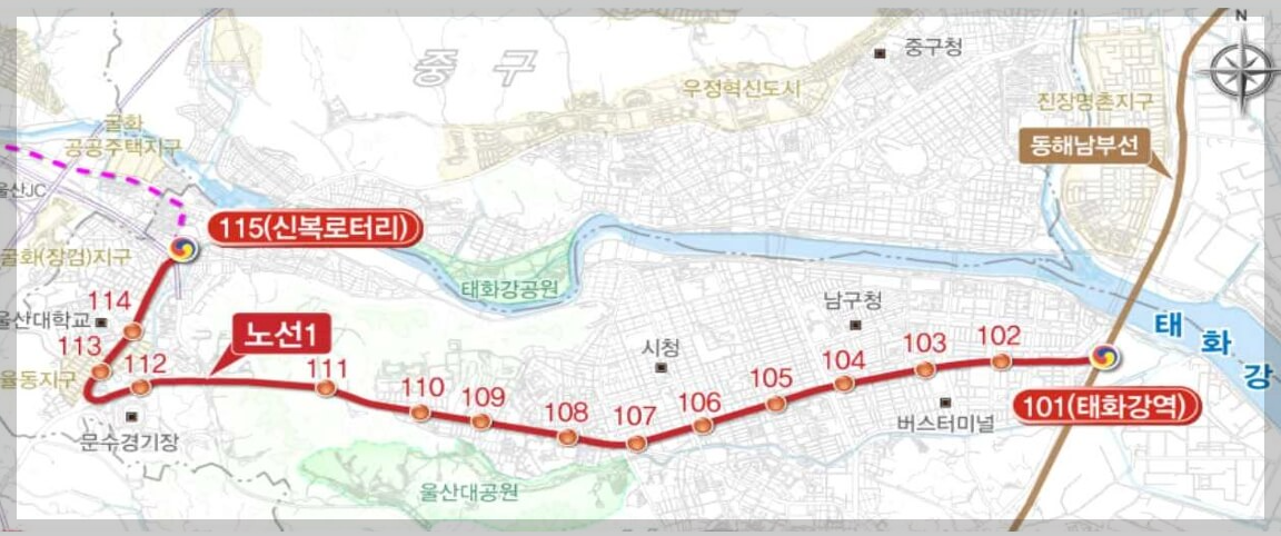 울산 도시철도 1호선