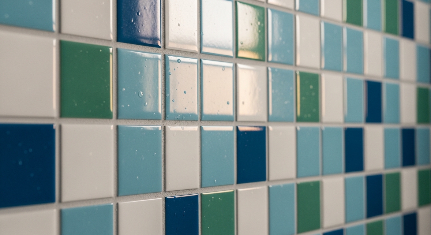 화장실 욕조 테두리 실리콘과 타일 줄눈에 깊게 뿌리내린 곰팡이