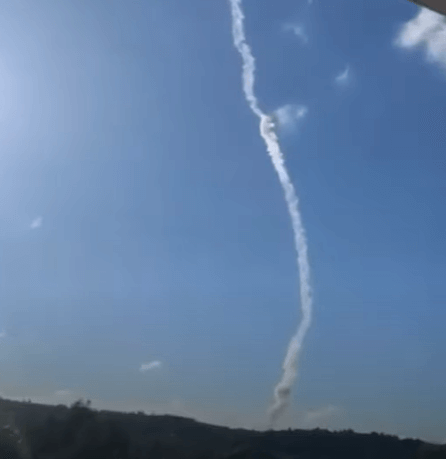 우크라이나 드론 공격으로 추정되는 장면