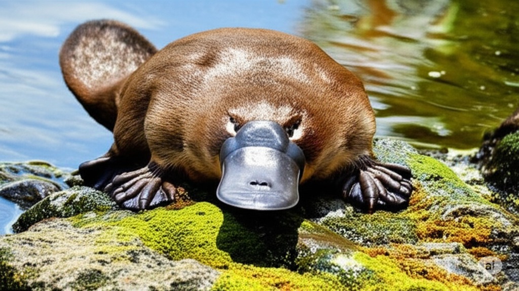 물가의 오리너구리