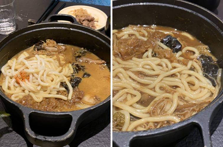 샤브샤브 다 먹고 먹는 카레우동